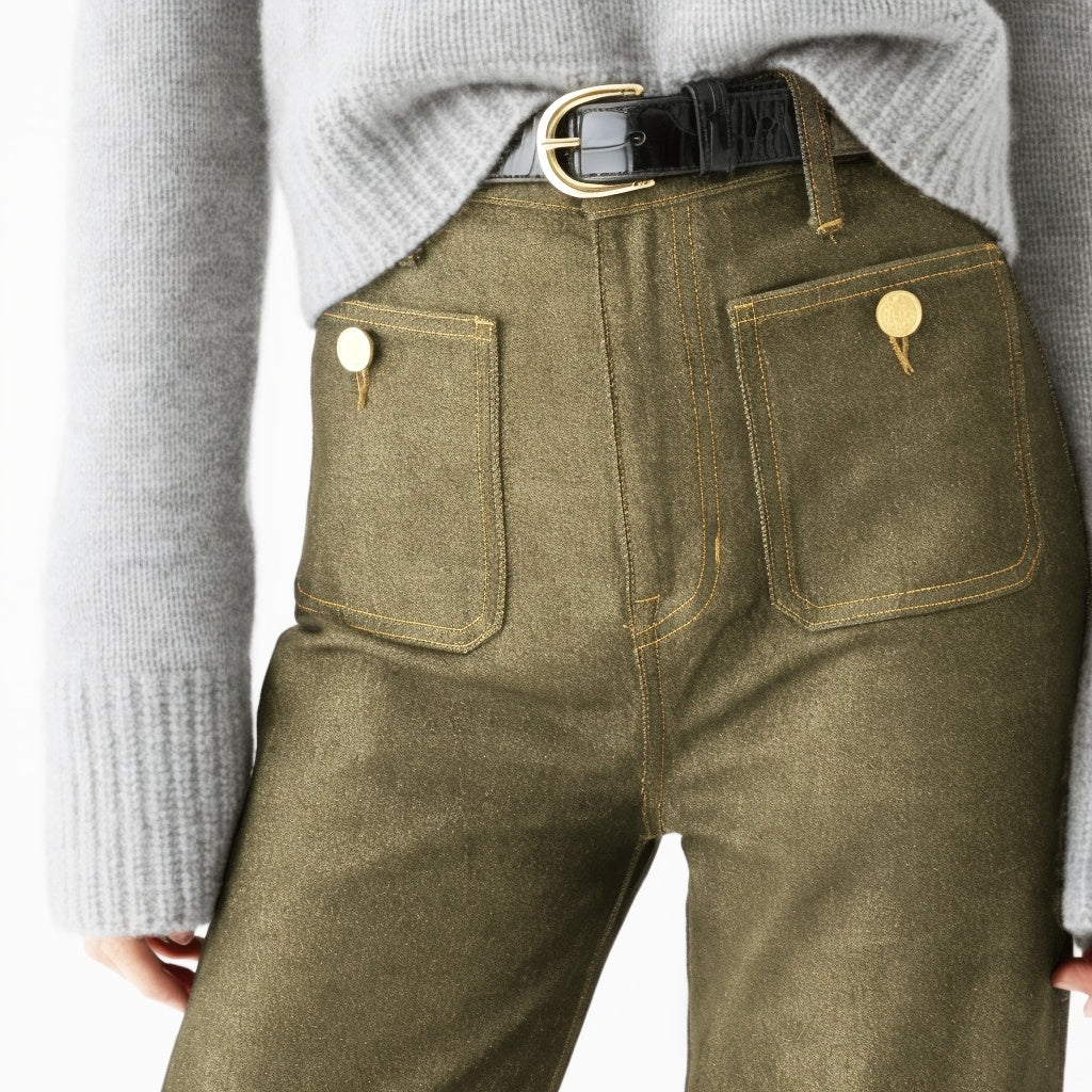 Pantalon Large Marinière – Style Chic