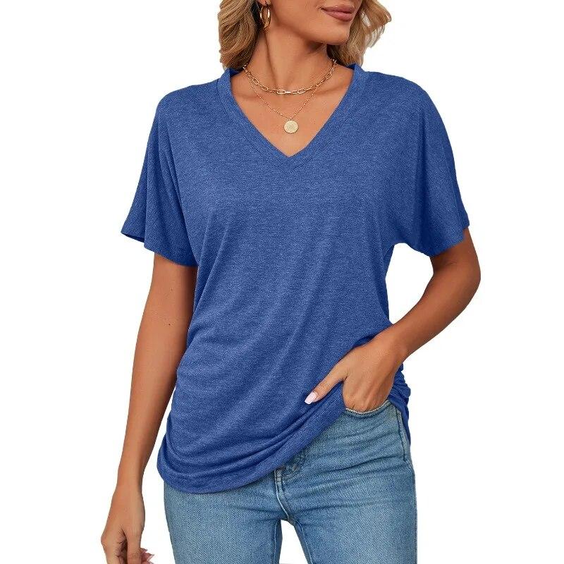 Top Fluide Col V – Style Minimal Chic