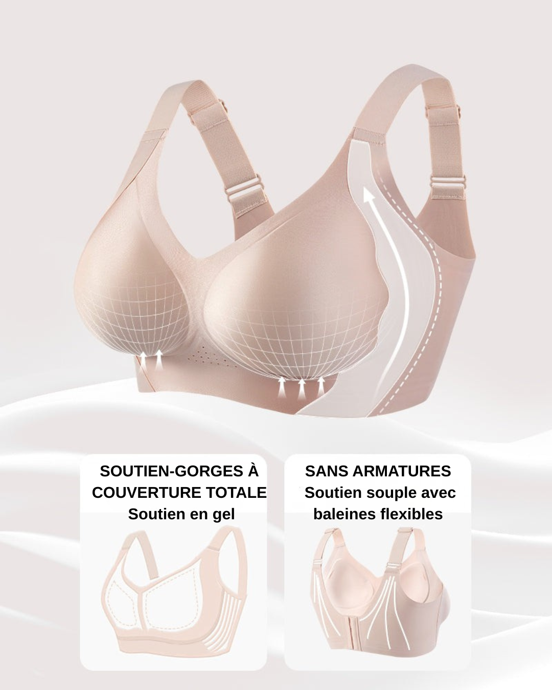Charlie-quebec™ – Soutien-Gorge Confort Invisible au Quotidien