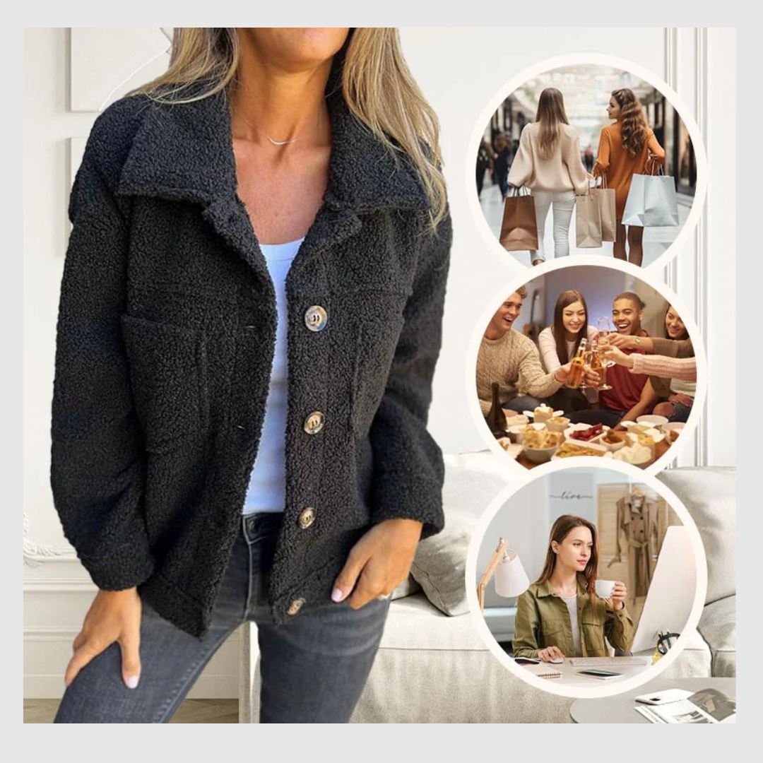 Veste Chic Courte – Col à Revers