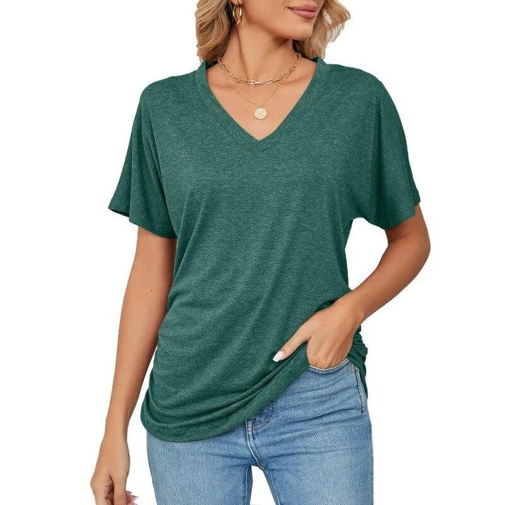 Top Fluide Col V – Style Minimal Chic