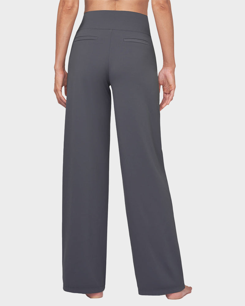 Charlie-quebec™ – Pantalon Large Taille Haute Confort Chic
