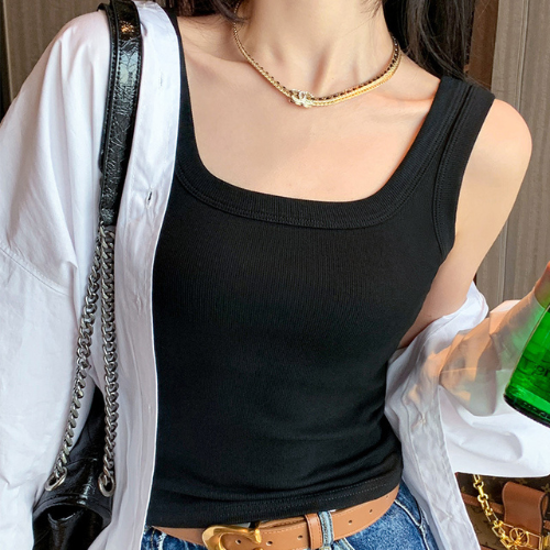 Top Sans-Soutif Côtelé – Brassière Intégrée