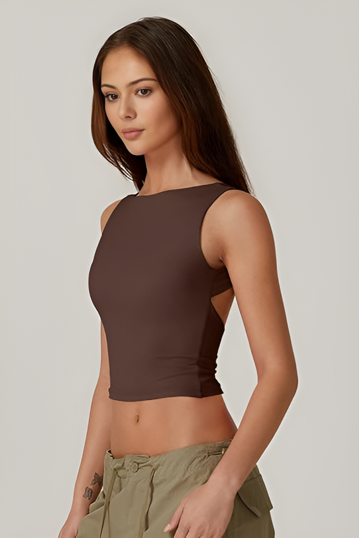 Top Court Dos Ouvert – Confort & Style