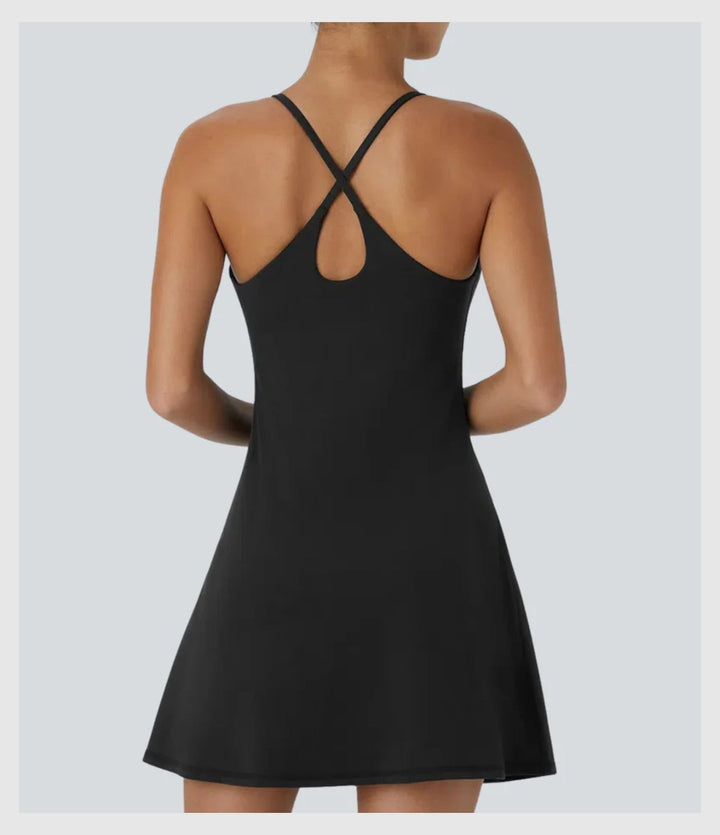 Robe de Printemps Ample – Brassière Intégrée & Short Discret