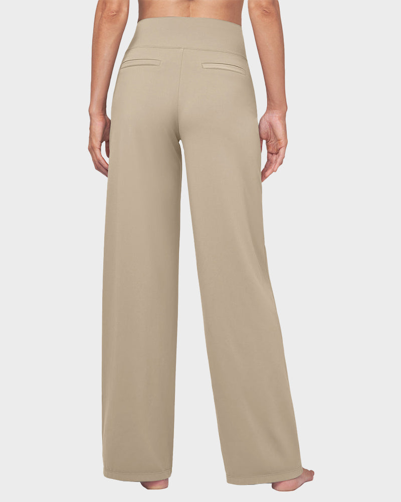 Charlie-quebec™ – Pantalon Large Taille Haute Confort Chic