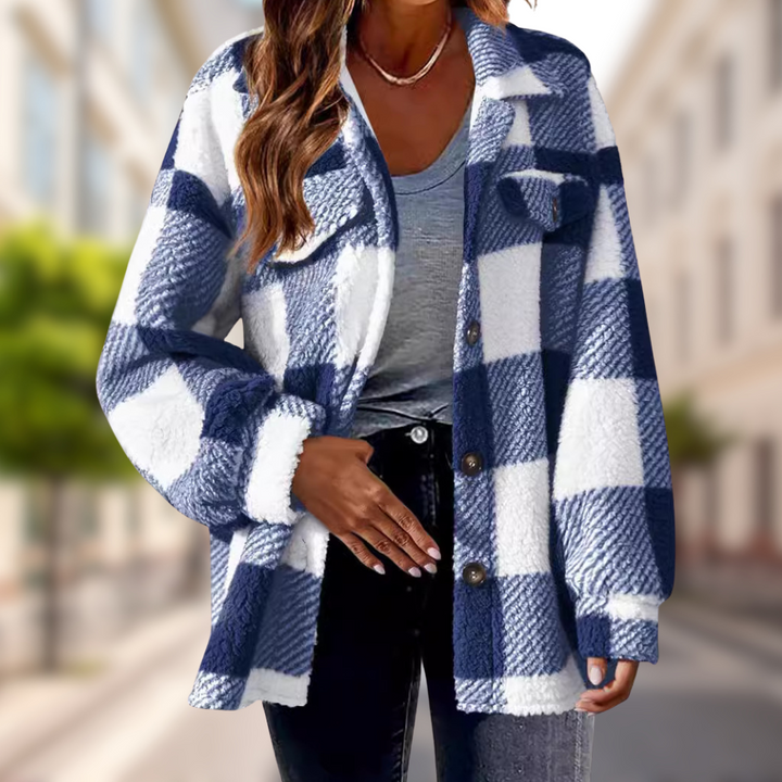 Charlie-quebec™ – Veste Douce à Carreaux