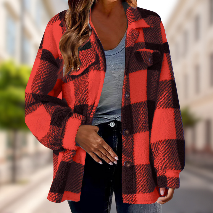 Charlie-quebec™ – Veste Douce à Carreaux