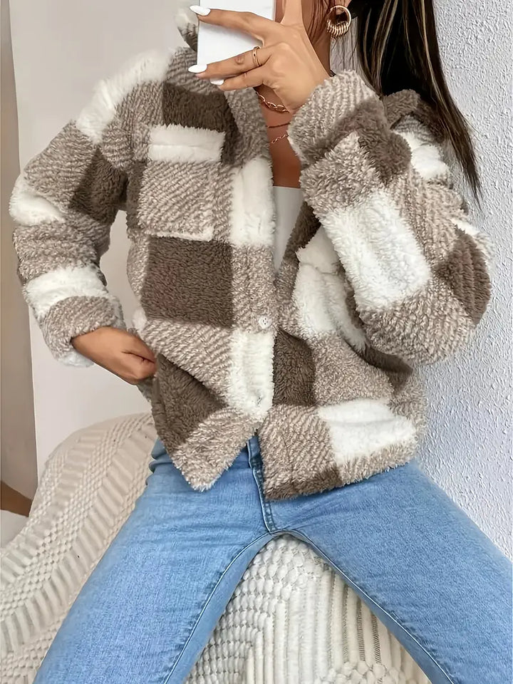 Charlie-quebec™ – Veste Douce à Carreaux