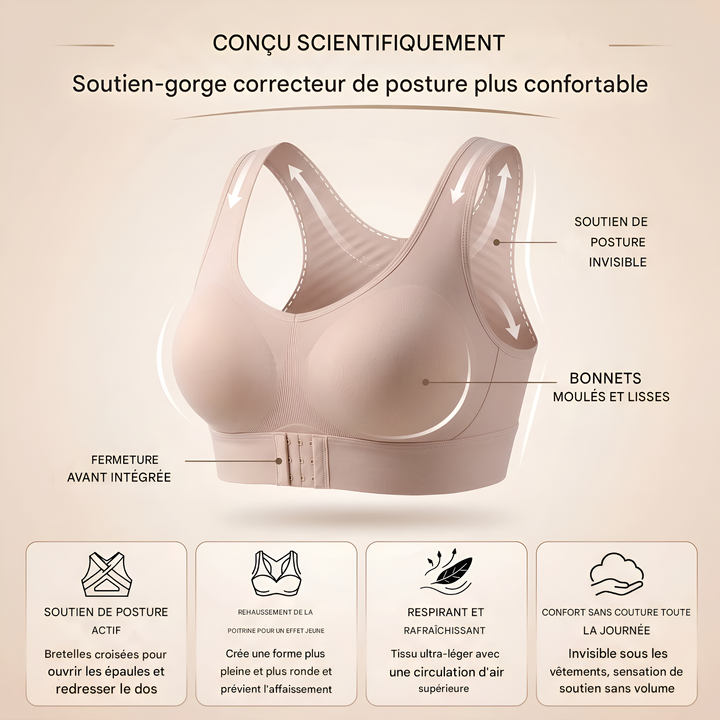 Charlie-quebec™ – Soutien-Gorge Sans Armature & Correction de Posture