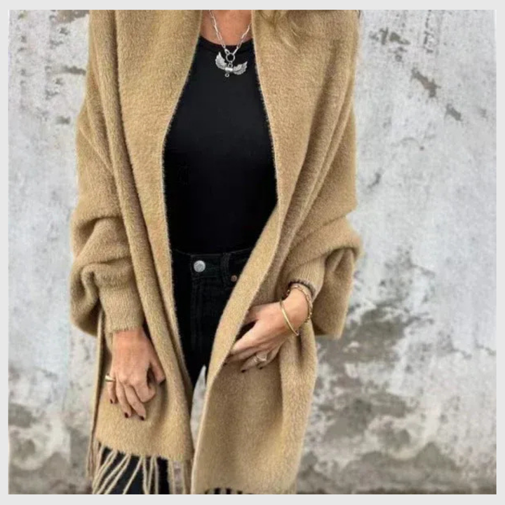 Charlie-quebec™ – Poncho Élégant à Pompons