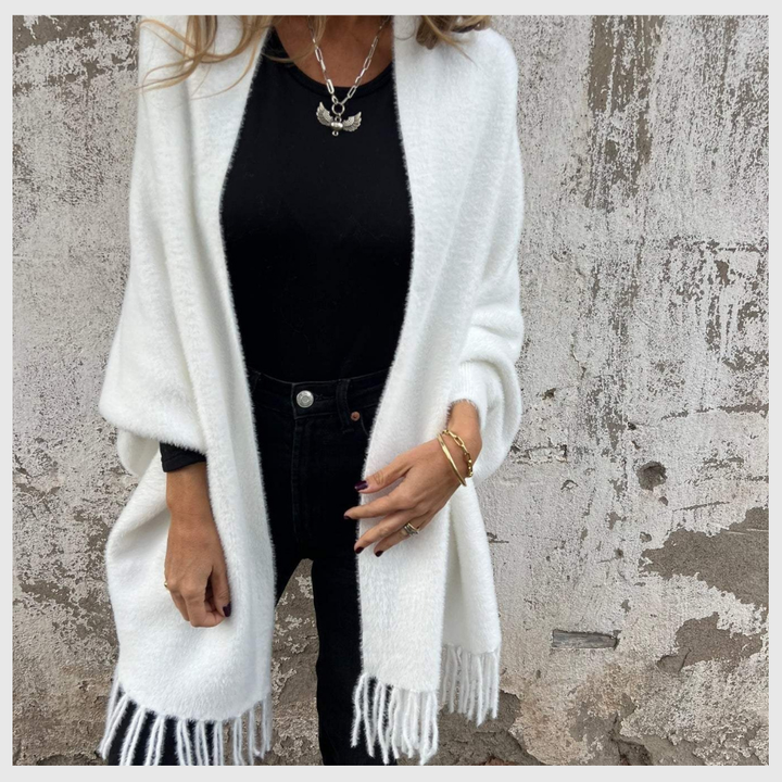 Charlie-quebec™ – Poncho Élégant à Pompons