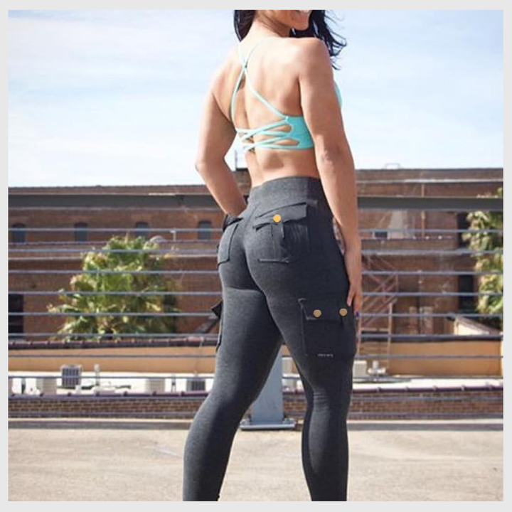 Charlie-quebec™ – Legging taille haute à poches