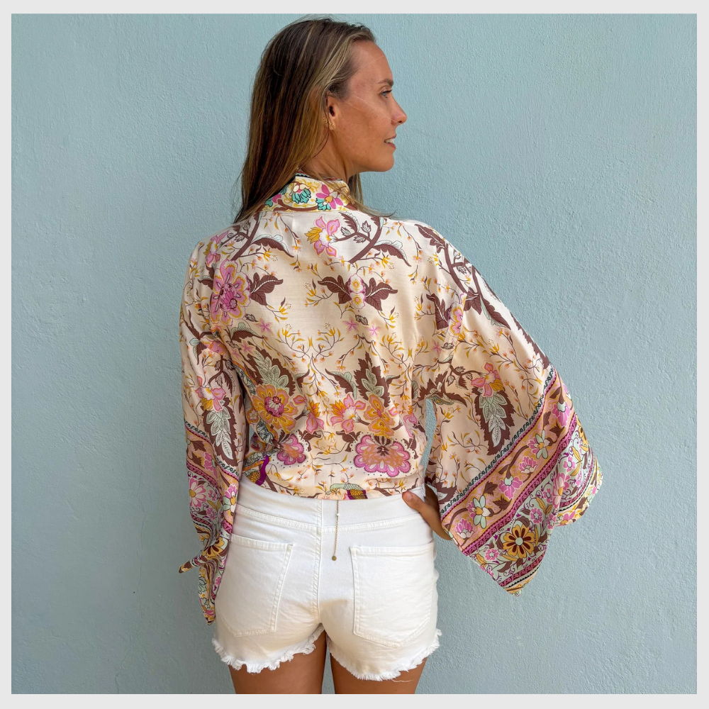 Fleur de Menthe – Kimono Court d’Été Léger