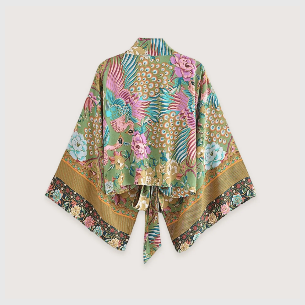 Fleur de Menthe – Kimono Court d’Été Léger