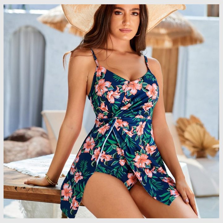 Maillot 1 Pièce Col V – Effet Ventre Plat
