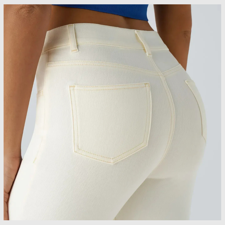 Pantalon Confort Taille Haute – Stretch Élastique