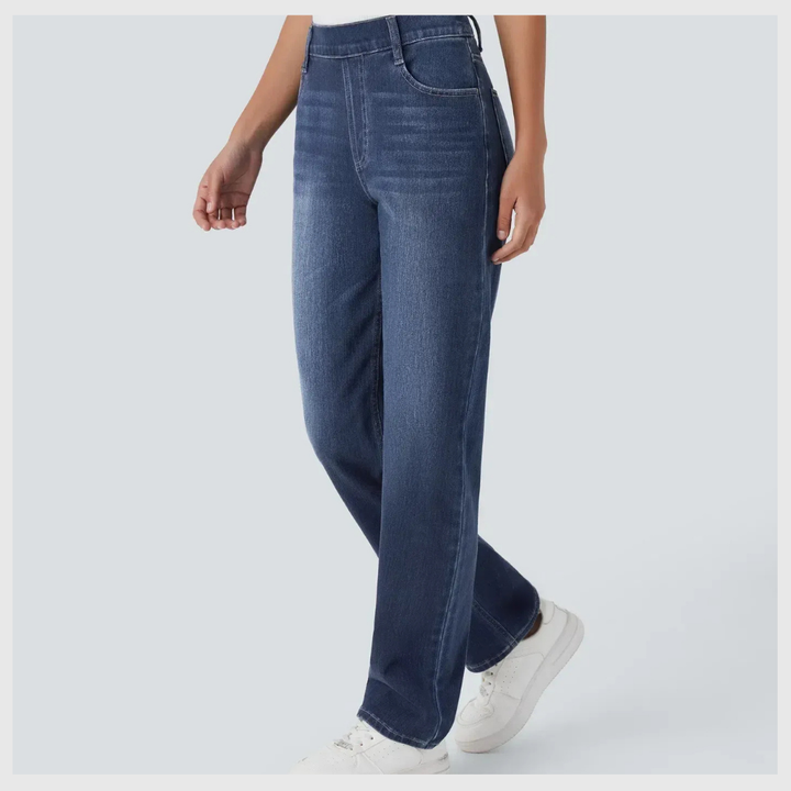 Pantalon Confort Taille Haute – Stretch Élastique