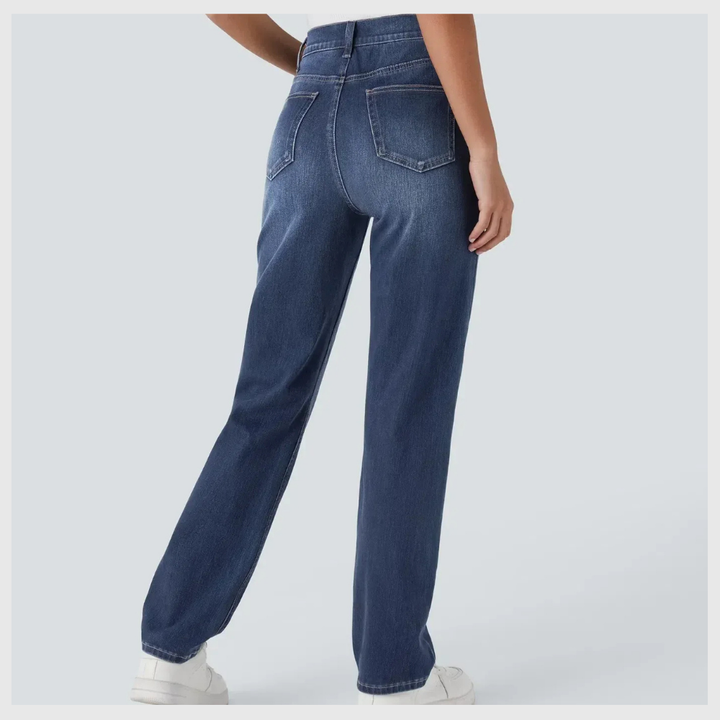Pantalon Confort Taille Haute – Stretch Élastique