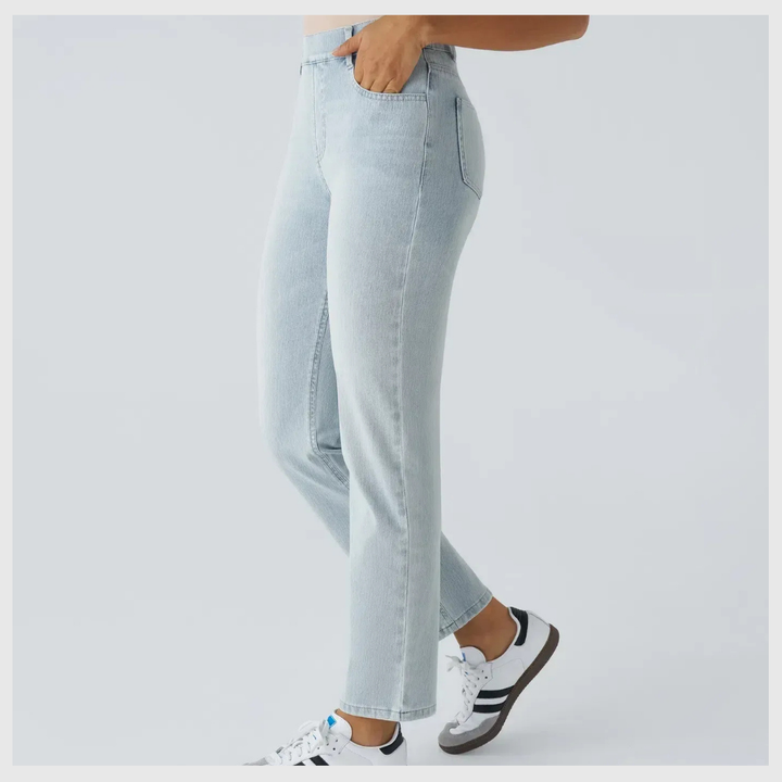 Pantalon Confort Taille Haute – Stretch Élastique