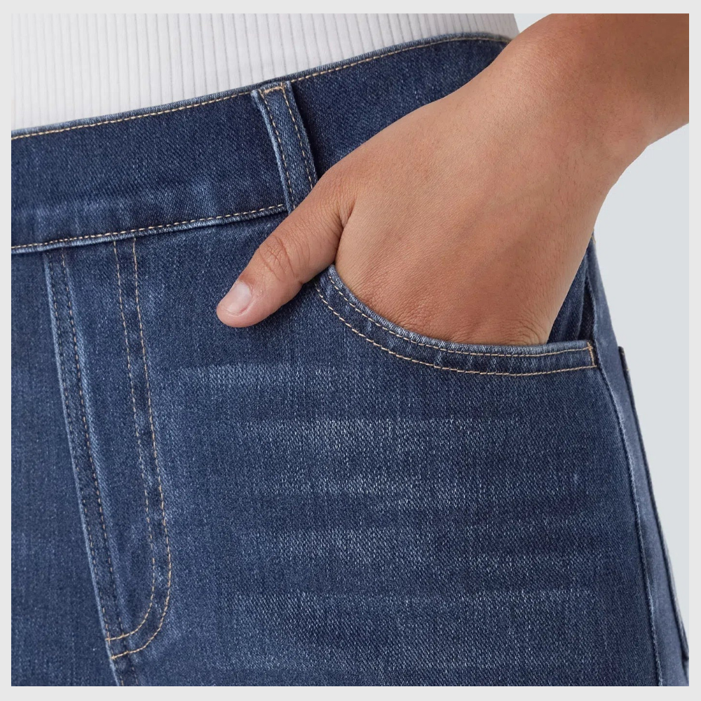 Pantalon Confort Taille Haute – Stretch Élastique