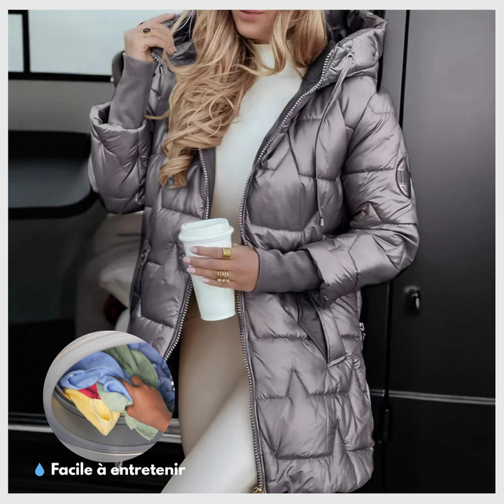 Charlie-quebec™ – Manteau Matelassé à Capuchon Douillet