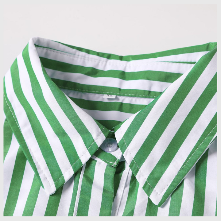 Chemise Rayée Style Resort – Coupe Confort