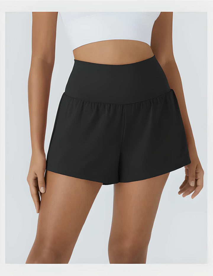 Short Fitness 2-en-1 – Gainant Taille Super Haute