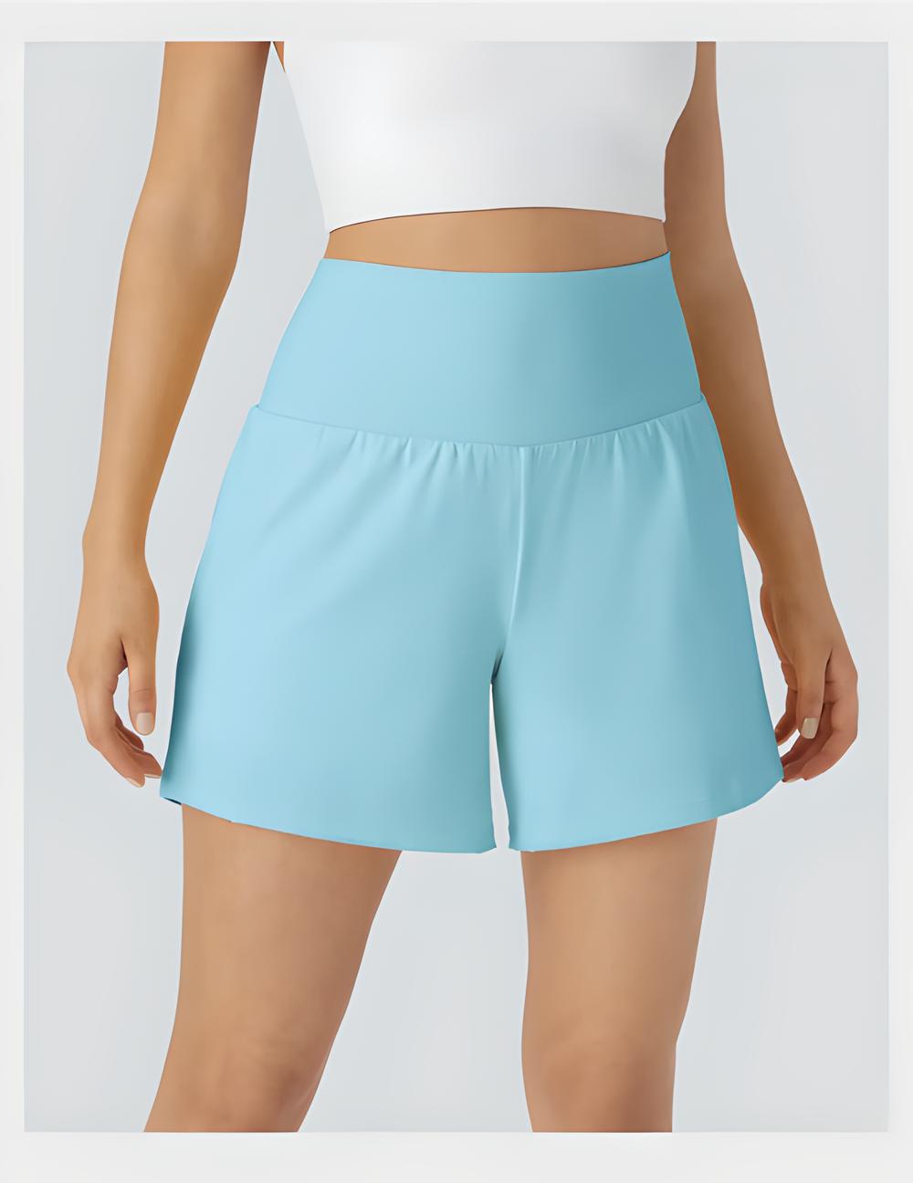 Short Fitness 2-en-1 – Gainant Taille Super Haute
