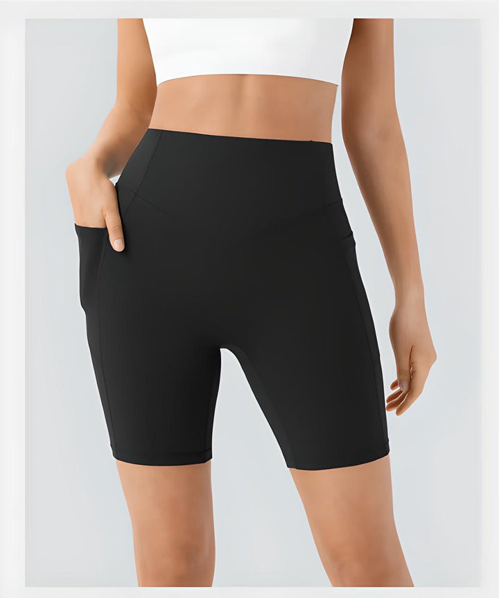Charlie-quebec™ – Short d’Entraînement Gainant Taille Haute