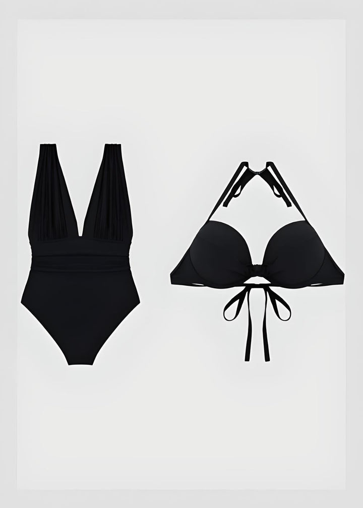 Charlie-quebec™ – Maillot 2 Pièces Décolleté Plongeant