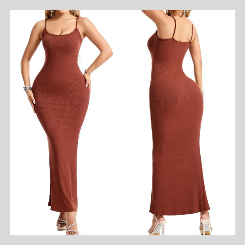 Robe Charlie-quebec™ – Silhouette Sculptée & Gaine Intégrée