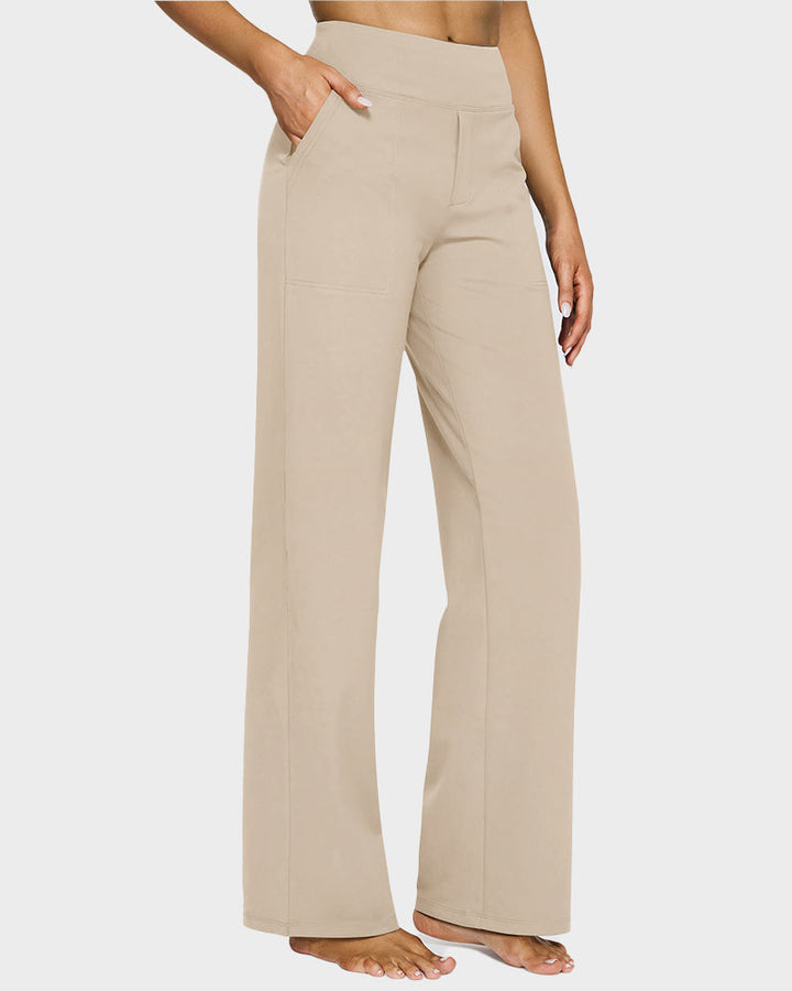 Charlie-quebec™ – Pantalon Large Taille Haute Confort Chic