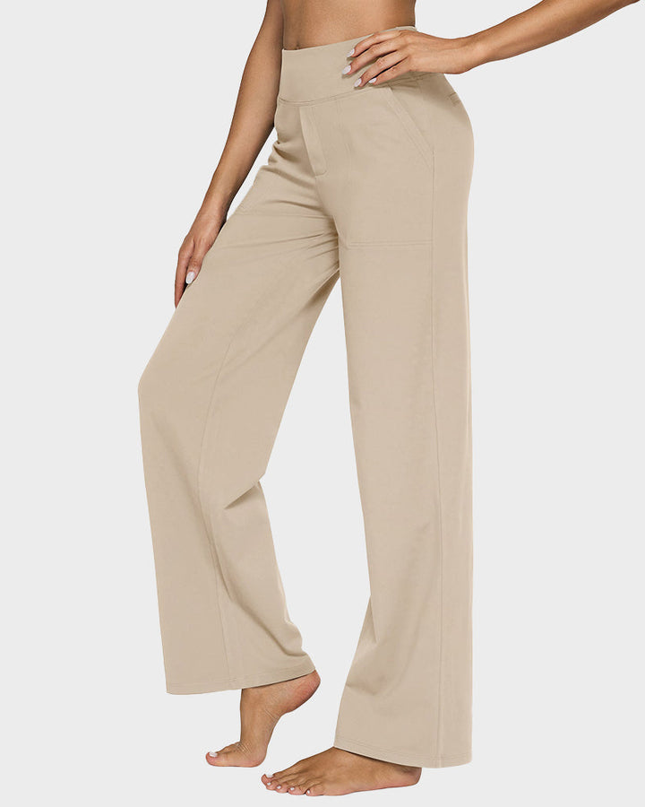 Charlie-quebec™ – Pantalon Large Taille Haute Confort Chic