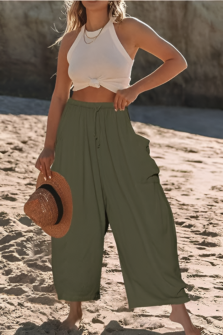 Pantalon Lin Large – Confort & Légèreté