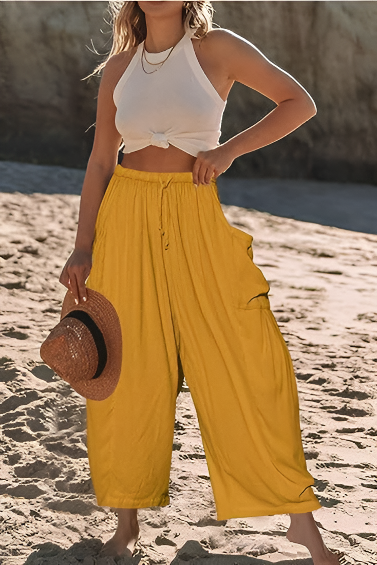Pantalon Lin Large – Confort & Légèreté