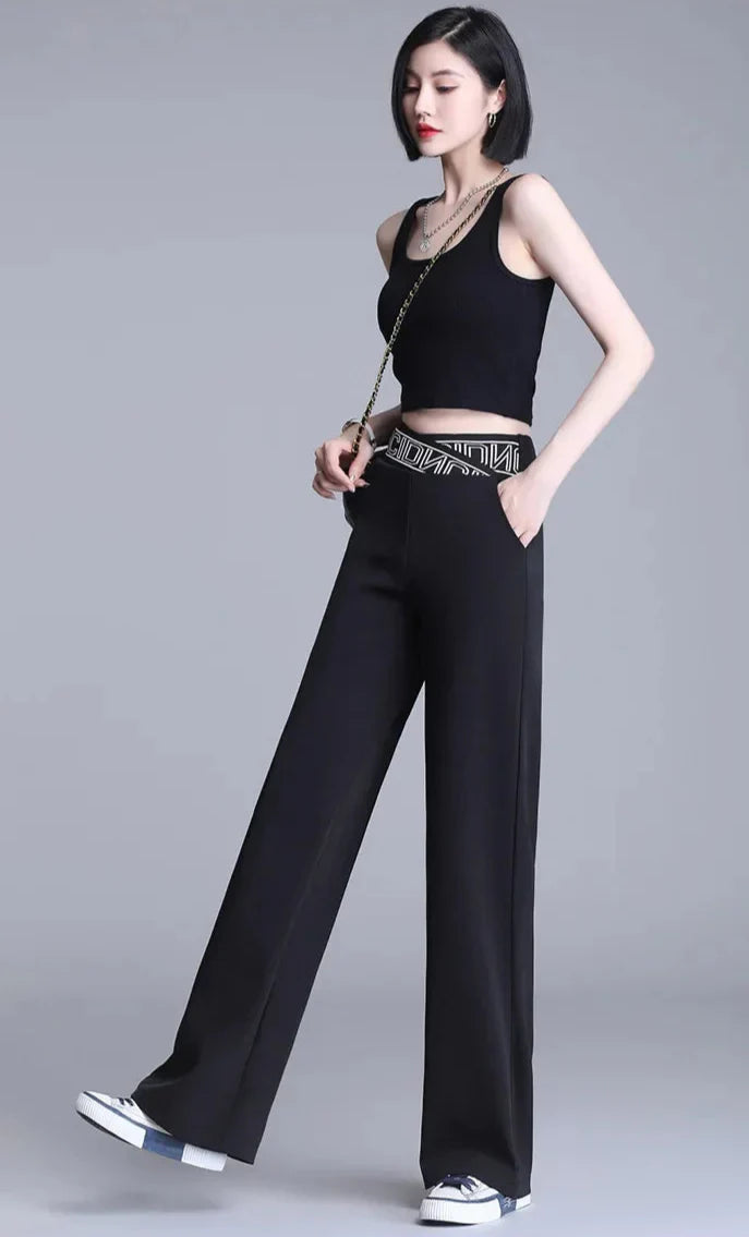 Pantalon Fluide Droit – Stretch Confort