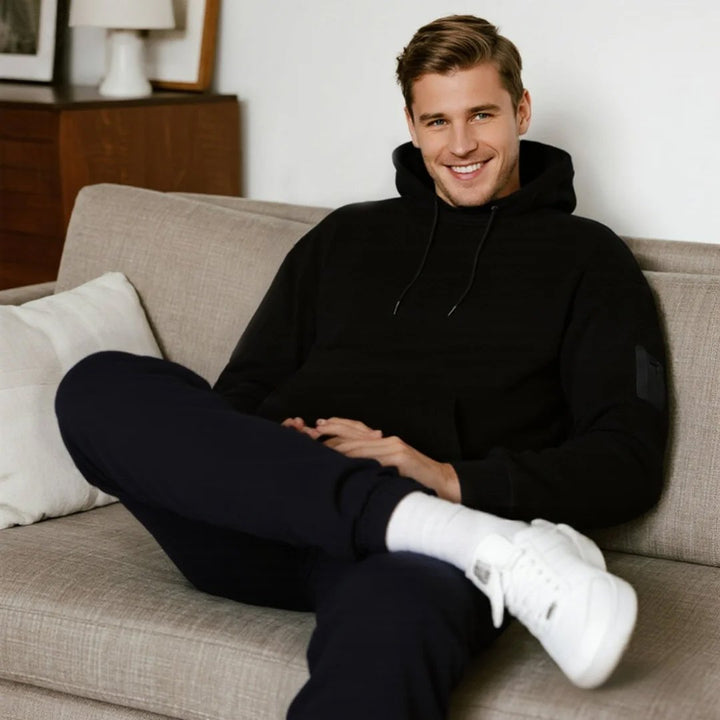 Charlie-quebec™ – Sweat à capuche Chic avec masque pour les yeux de voyage