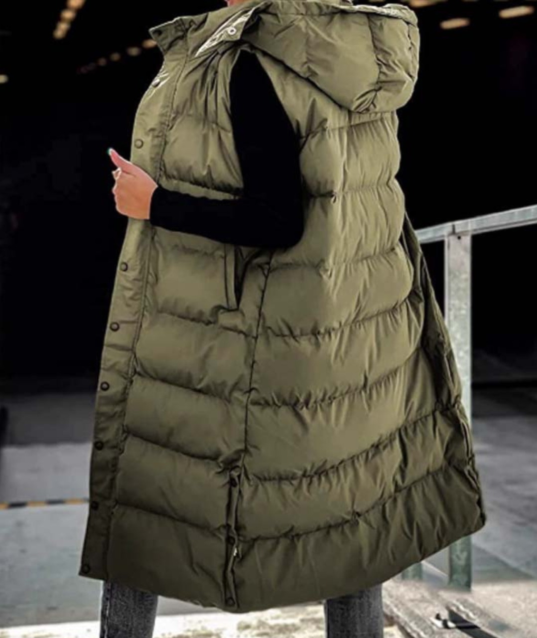 Charlie-quebec™ – Manteau Long Matelassé Élégance Hivernale