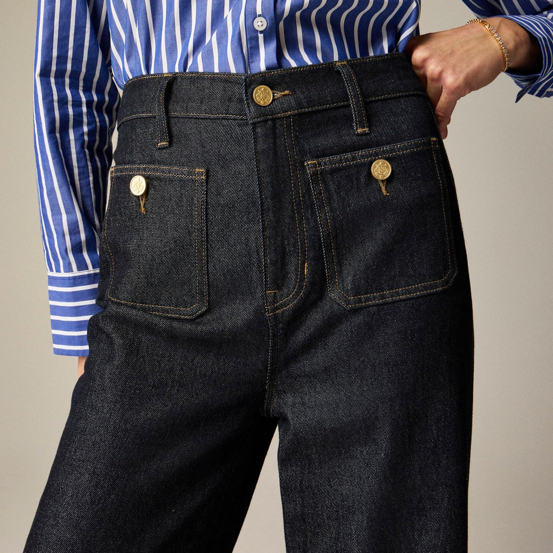 Pantalon Large Marinière – Style Chic