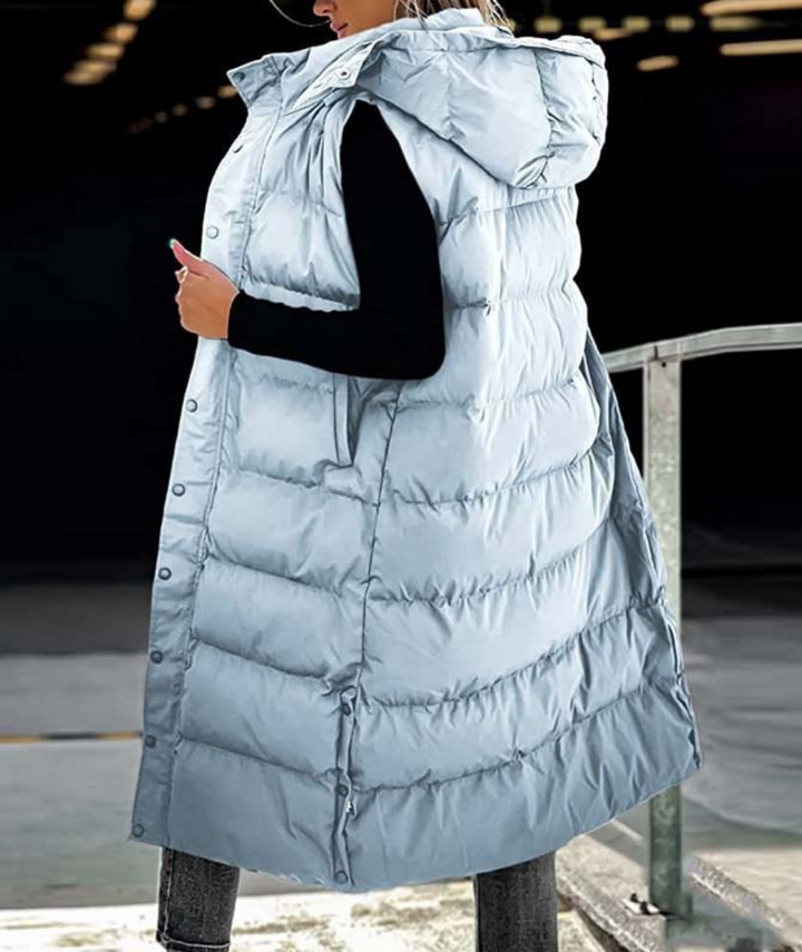 Charlie-quebec™ – Manteau Long Matelassé Élégance Hivernale