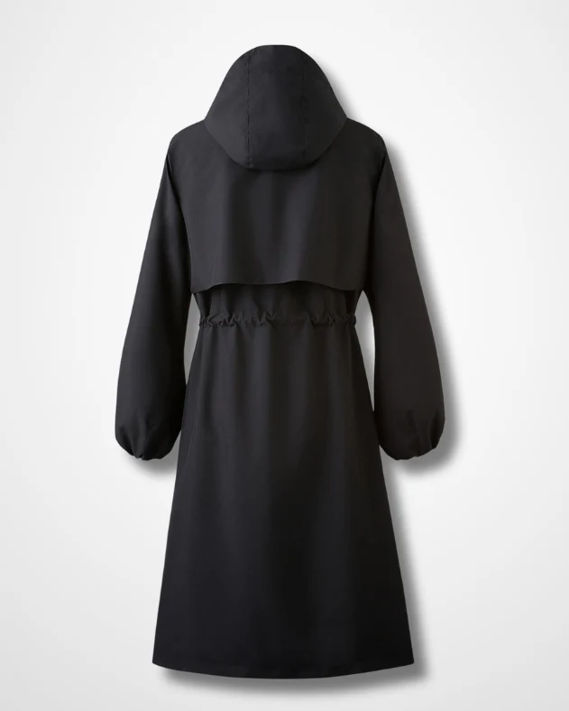 Valentia – Manteau Long Élégant & Imperméable à Doublure Couture