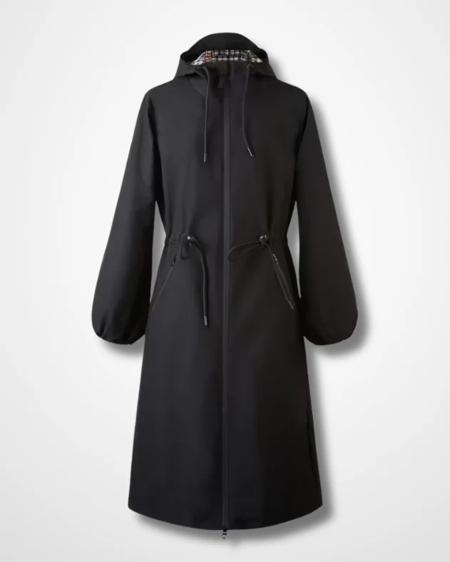 Valentia – Manteau Long Élégant & Imperméable à Doublure Couture