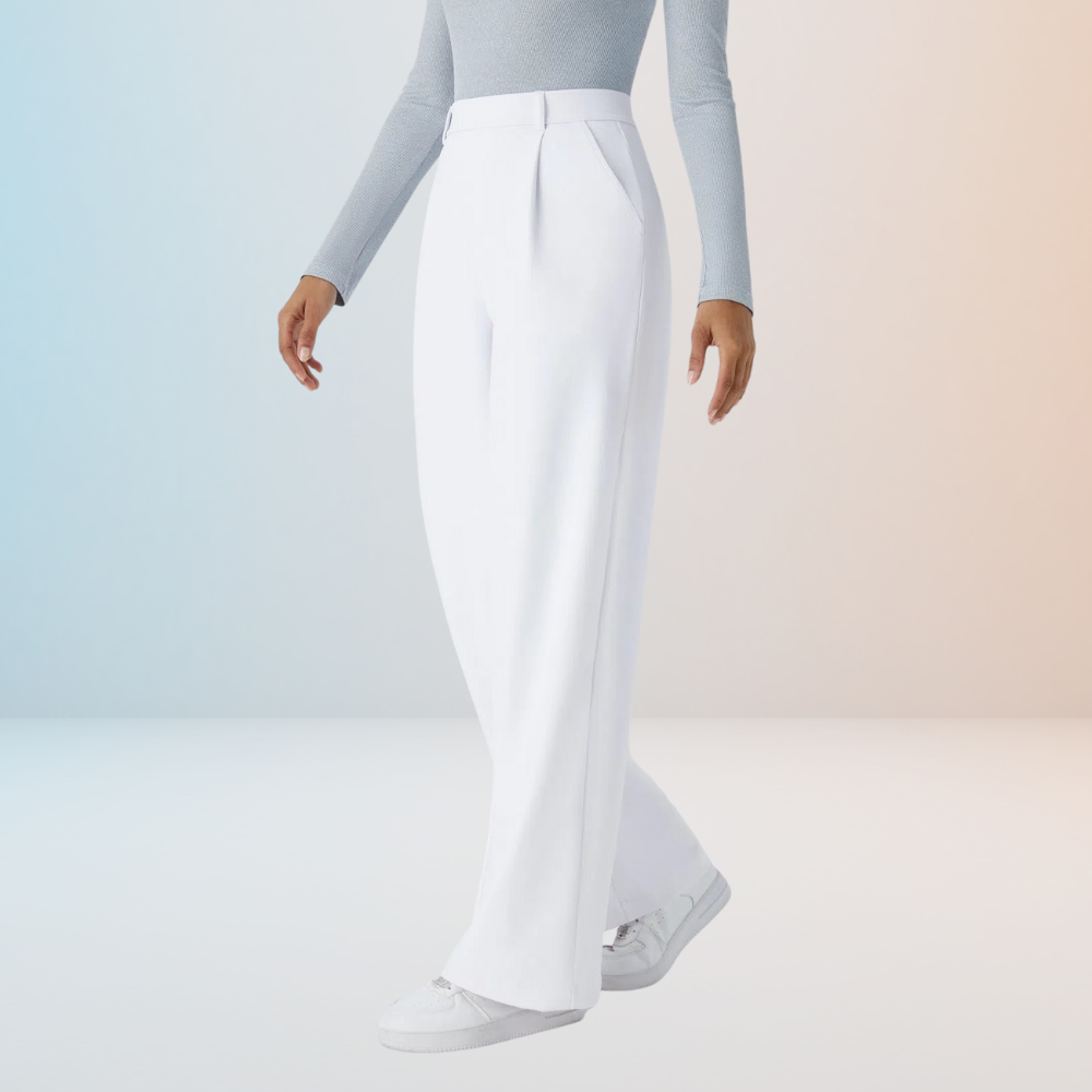 Charlie-quebec™ – Pantalon Taille Haute à Coupe Droite