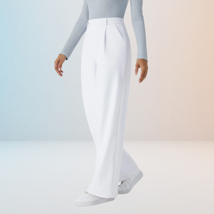 Charlie-quebec™ – Pantalon Taille Haute à Coupe Droite